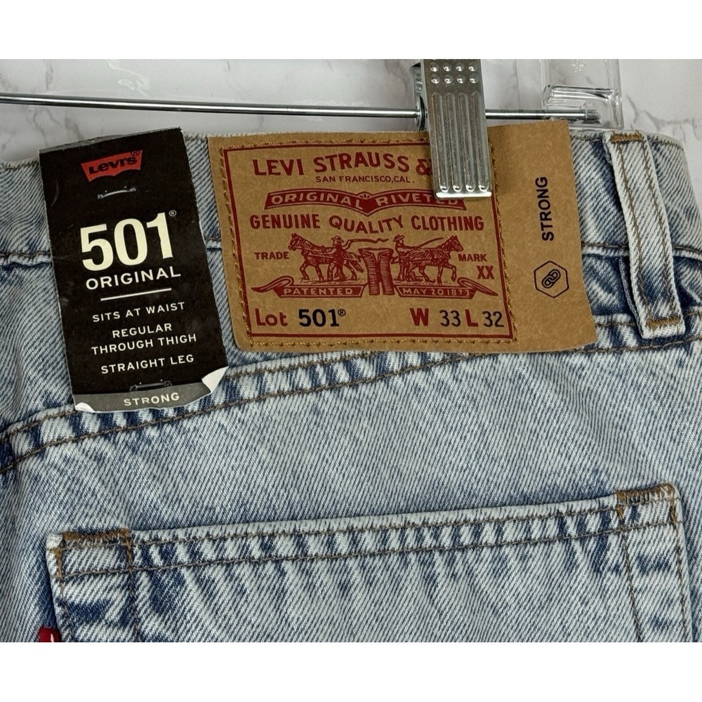 Levi's Premium Skateboarding Men's 501 Original Jeans Size 33 x 32, Cordura New - Picture 4 of 11